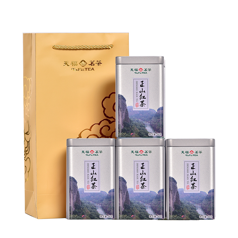 천복명차 무이산 정산홍차 소종차4캔200G