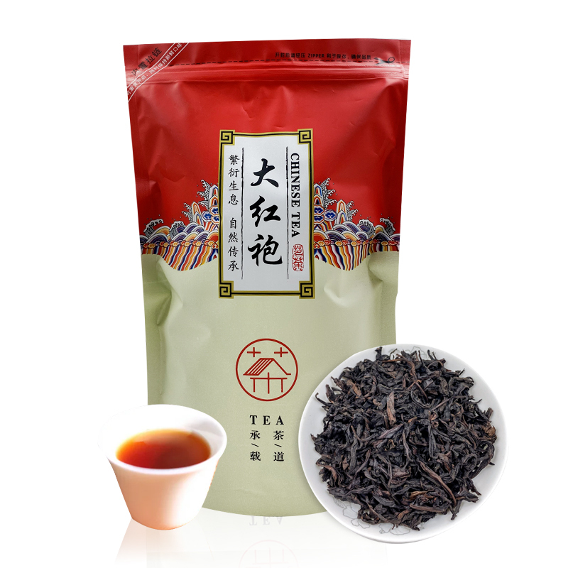 숭화 대홍포 차잎 우롱차 과일향 구량차 500g