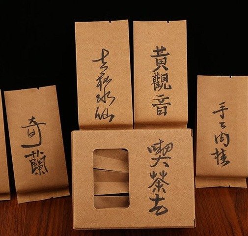 무이암차 조합 대홍포 육계 수선 차잎